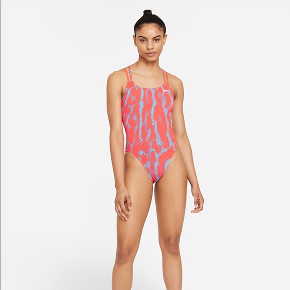 COPY - Nike HydraStrong Spiderback 1-Piece Swimsuit Size 10 - Picture 1 of 10